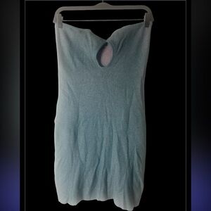 PrettyLittleThing Pink and Teal Ribbed Knit dress